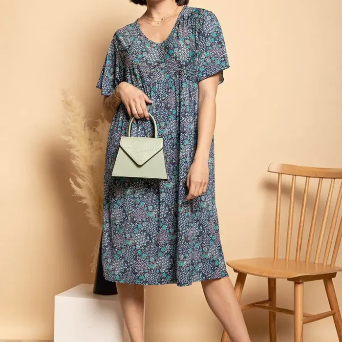 Vestido midi estampado