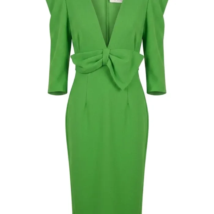 Vestido midi con lazo