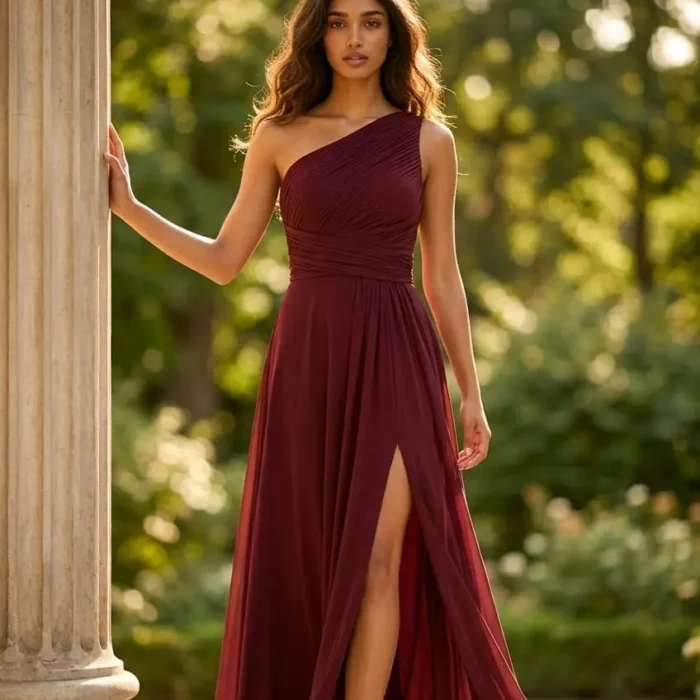 Vestido Largo de Gala Asimétrico